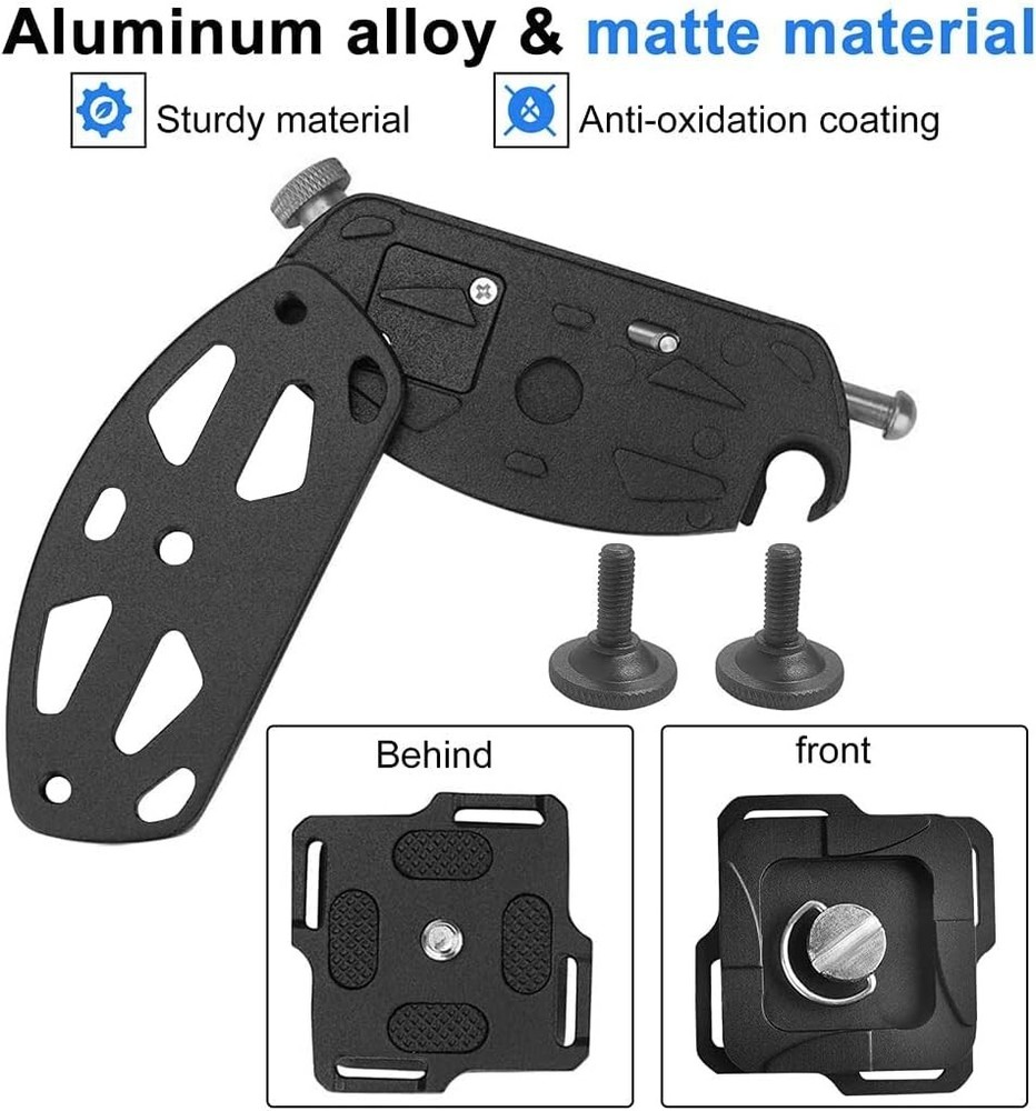 Quick Release DSLR Camera Mount Clip-Universal Belt Holster Shoulder Strap Clip