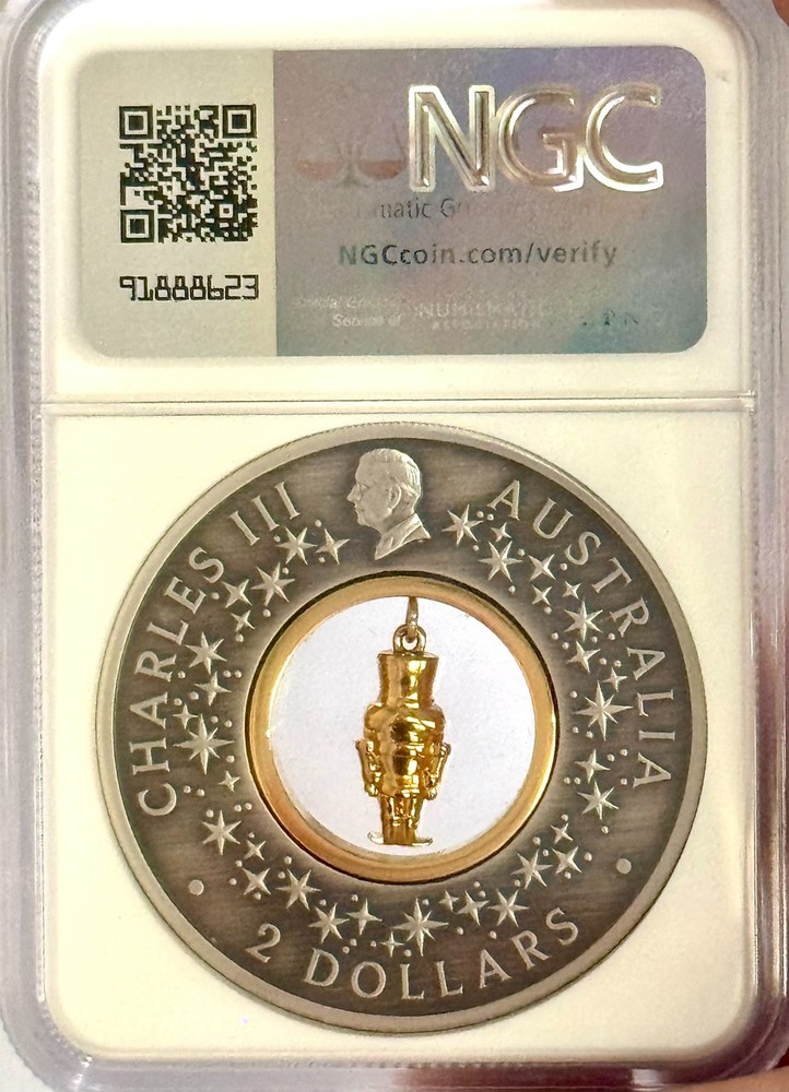 2024 Australia Nutcracker 2oz Silver Coin NGC 70 FR +Box COA