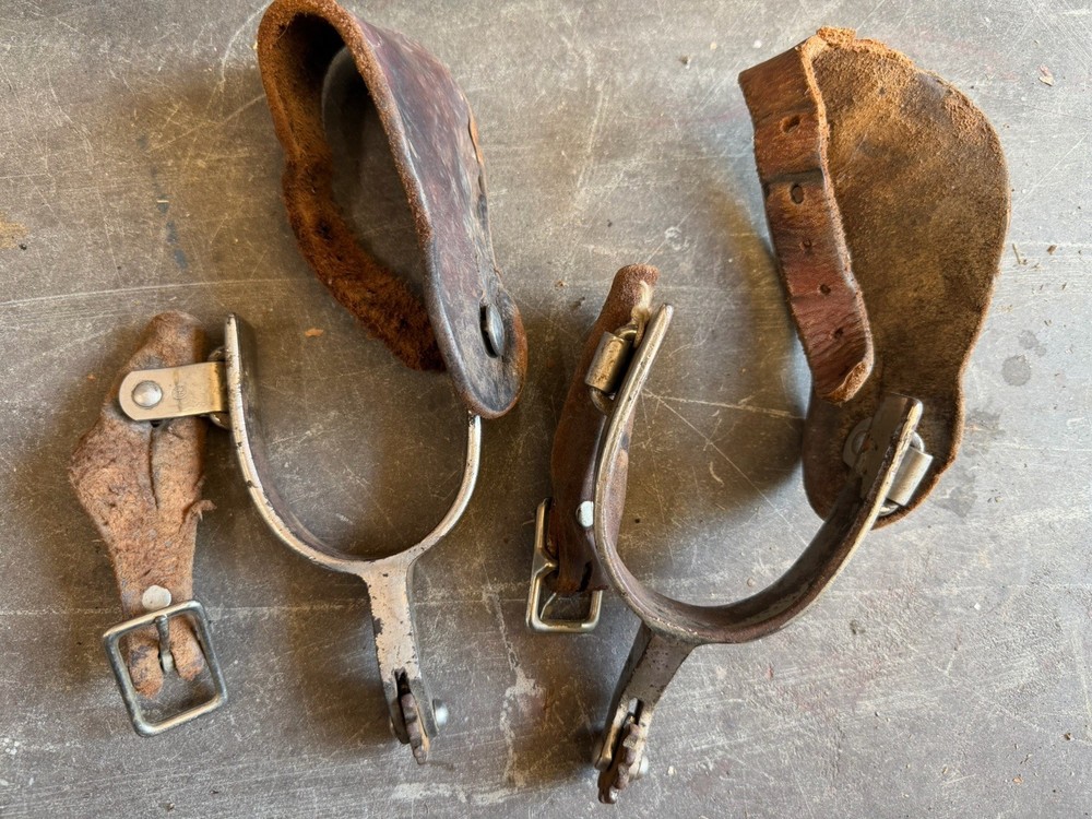 VINTAGE CROCKETT SPURS Pair