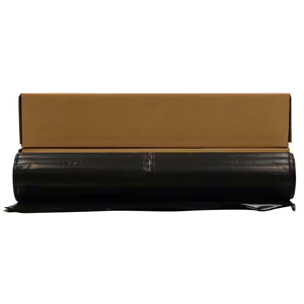 6 Ft. X 100 Ft. Black 4 Mil Plastic Sheeting
