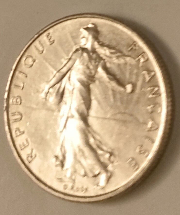 1/2 French Franc 1984