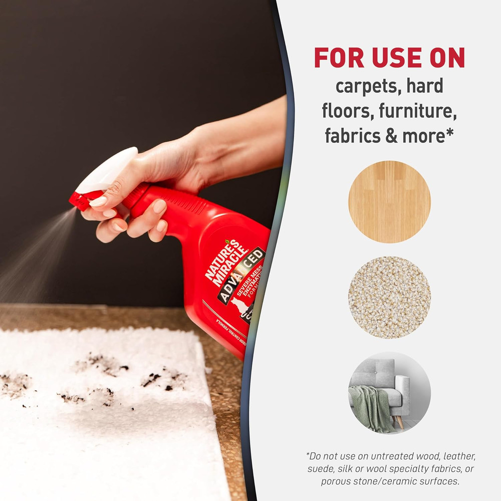 New Advanced Cat Stain & Odor Eliminator Spray 32oz – Enzymatic Formula