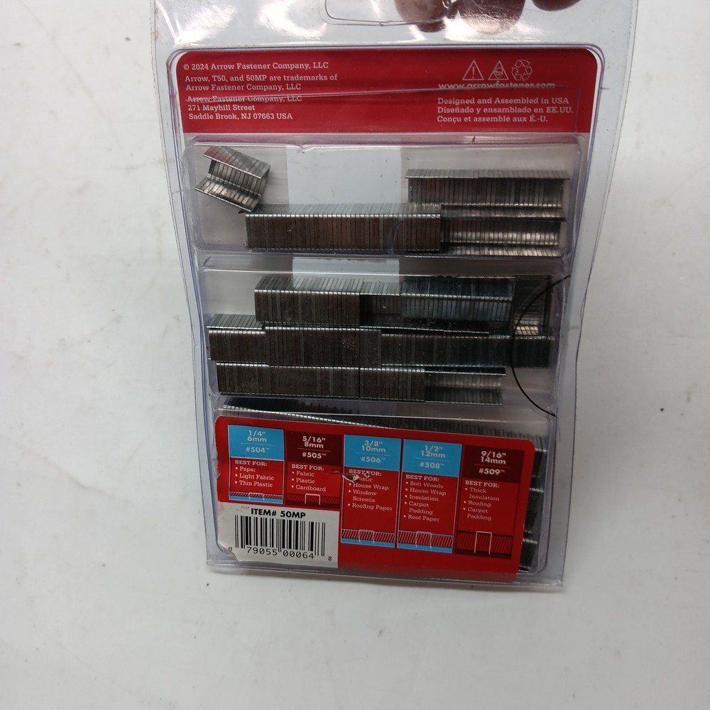 ARROW 50MP T50 Heavy Duty Staples Multipack, Staples *PARTIAL PACK*
