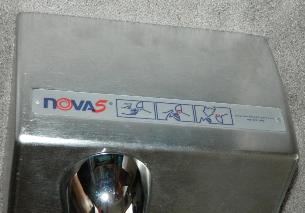 NEVER USED NOVA 5 Model 222 Automatic Hand Dryer - Chrome Finish