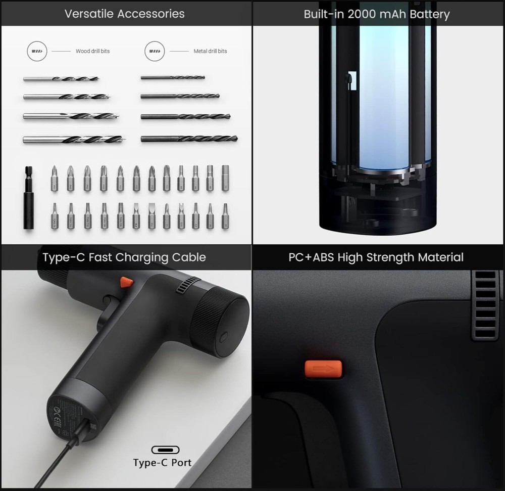 Xiaomi 12V Max Brushless Cordless Drill 30-speed Precision Control
