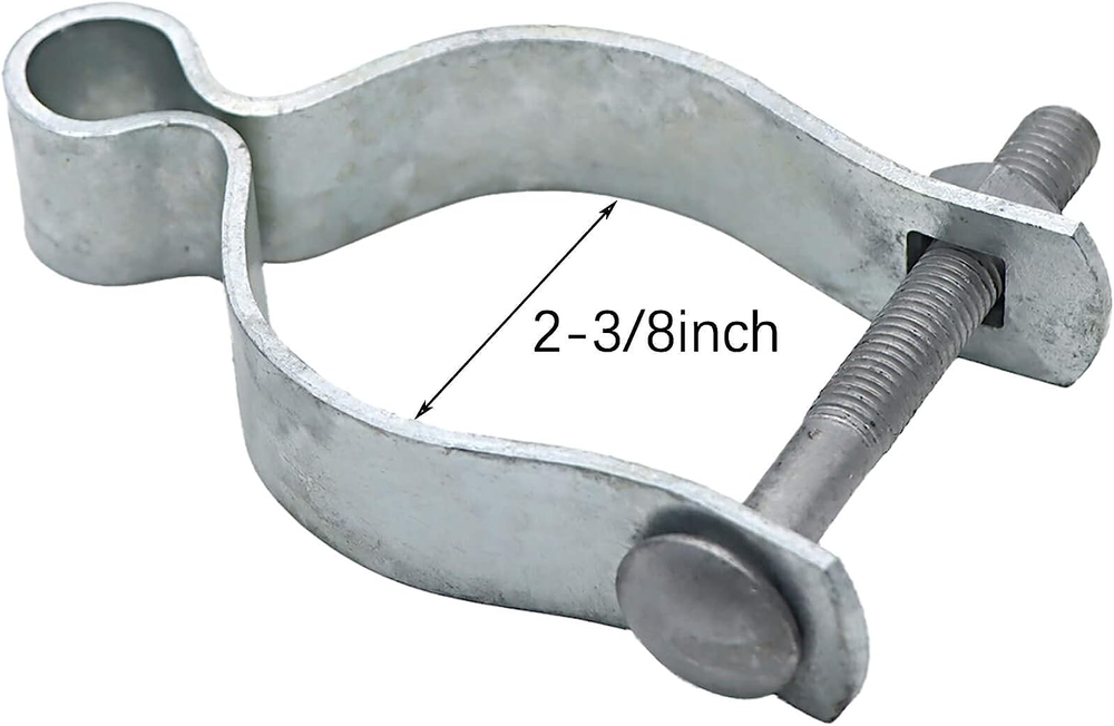 2 Pcs Chain Link Fence Gate Post Hinge for Outside Diameter Post/Pipe Pressed