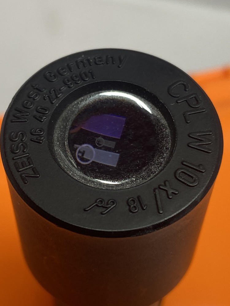Zeiss microscope Objective CPL W 10x/18, West Germany