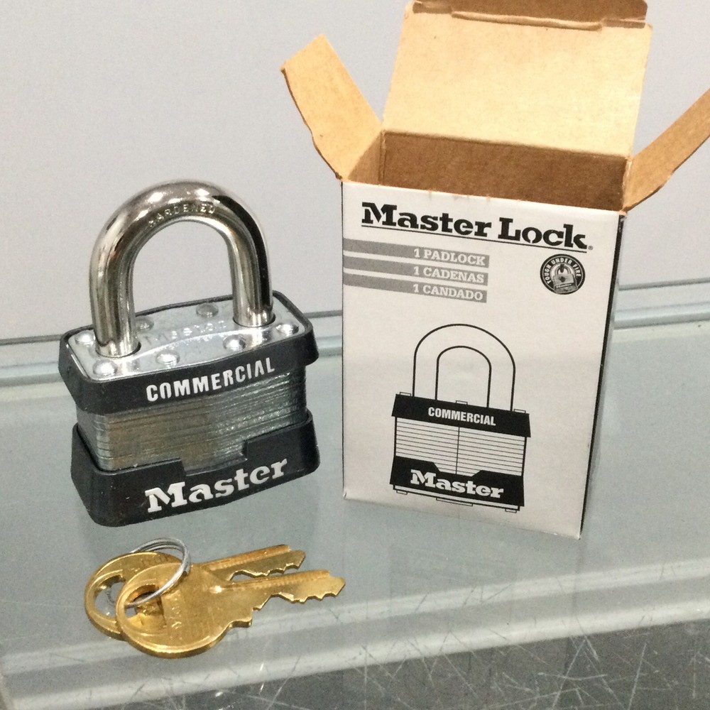 Master Lock Commercial Padlock 1KA Key: - Comes With 2 Keys