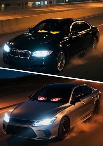 Devil Eyes Light for Windshield Car/Motorcycle/Golf Cart 2PCS-14"x4" 2PCS
