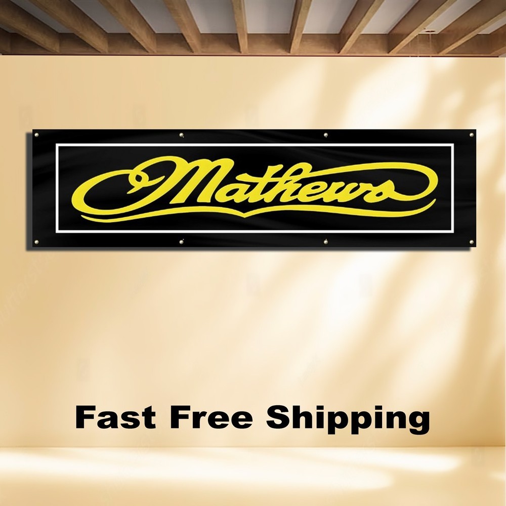 MATHEWS ARCHERY 2'X8' BANNER FLAG