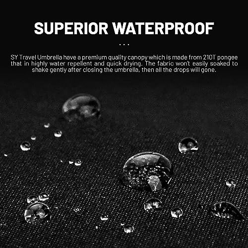 Travel Umbrella Windproof Automatic Umbrellas Small Compact blue constellation