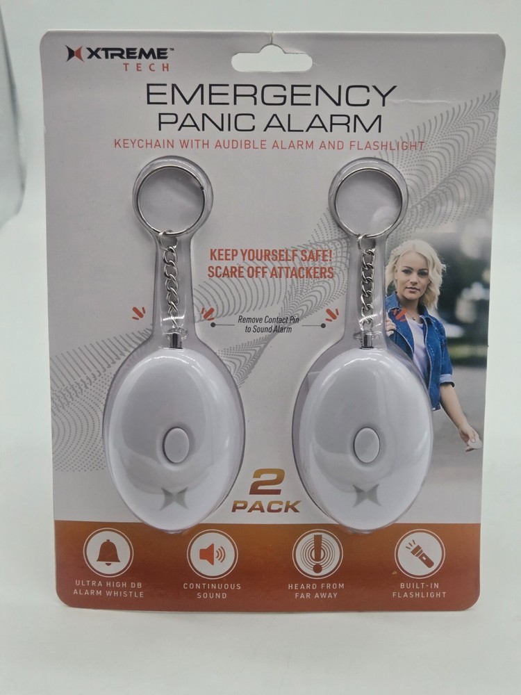XTREMETECH 140dB Personal Alarm Keychain**39