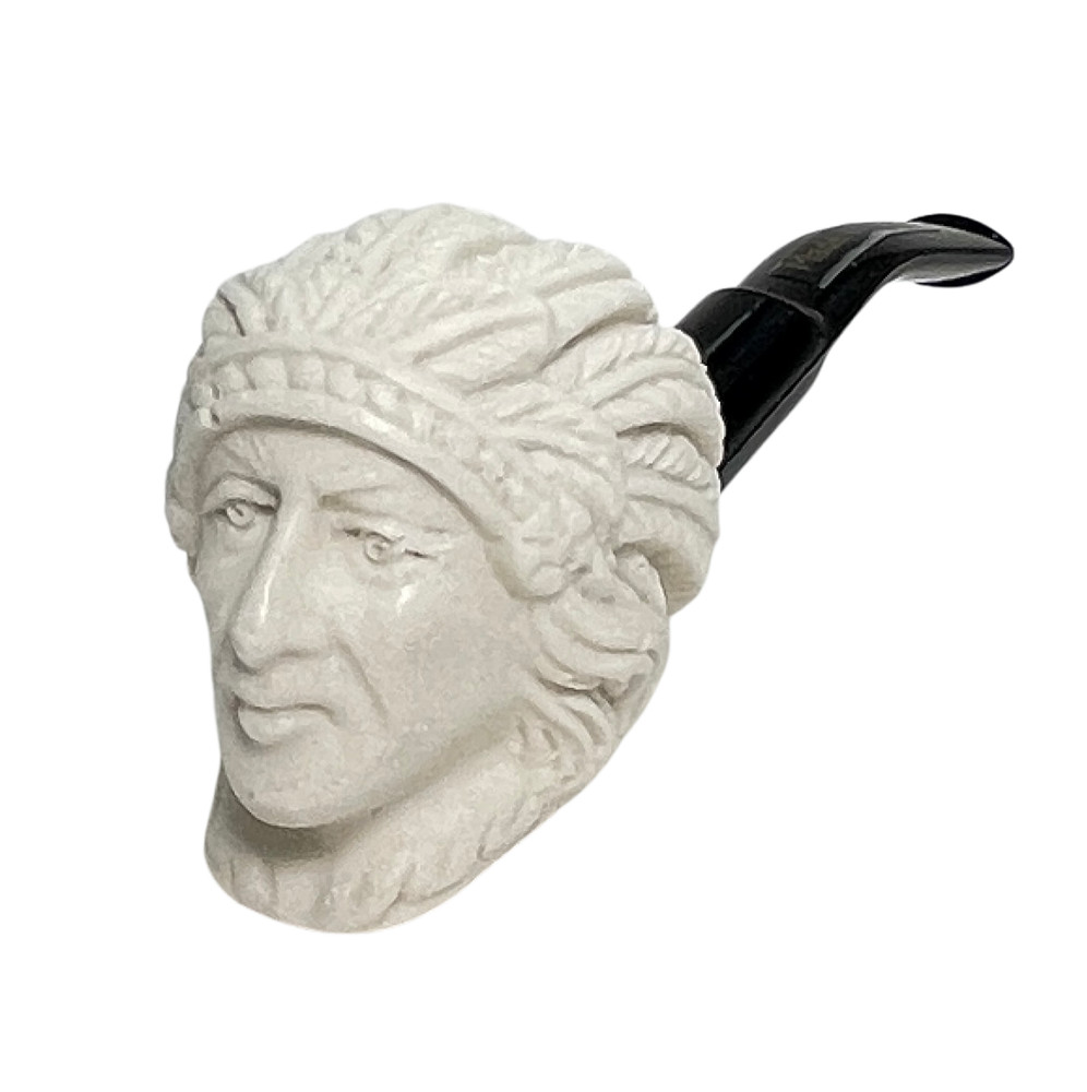 Small Meerschaum Pipe - Native America CHIEF