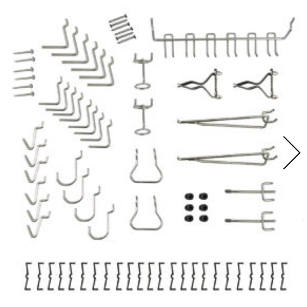 Onward Locking Peg Hook Assortment - 47 Pieces