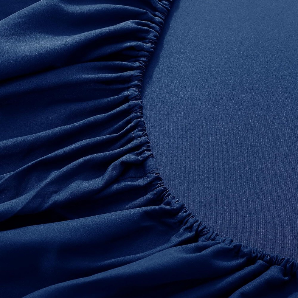 18"- 21" Extra Deep Pocket Fitted Sheet Elastic Corner Straps Soft Bed Sheet Set