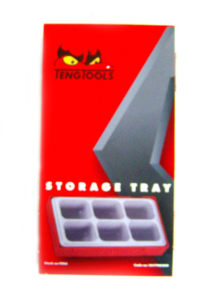 Teng Tools TC Tray TT04 Storage Box with Removable Lid, 6 Compartments