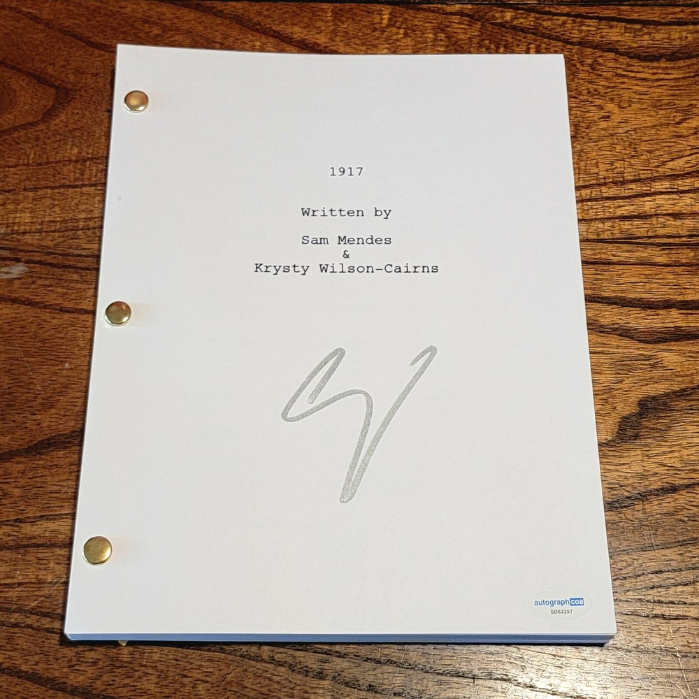 George Mackay Signed 1917 Script Full 120 Pages autograph ACOA COA