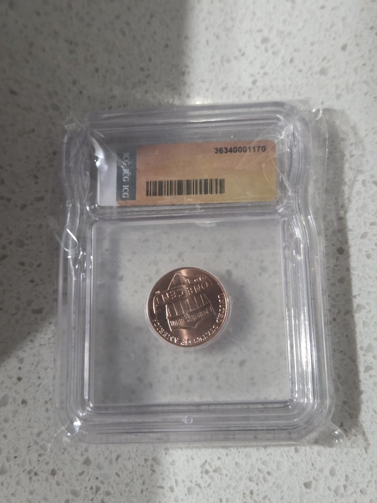 2025 D 1c Lincoln Shield Cent ICG MS66 RD