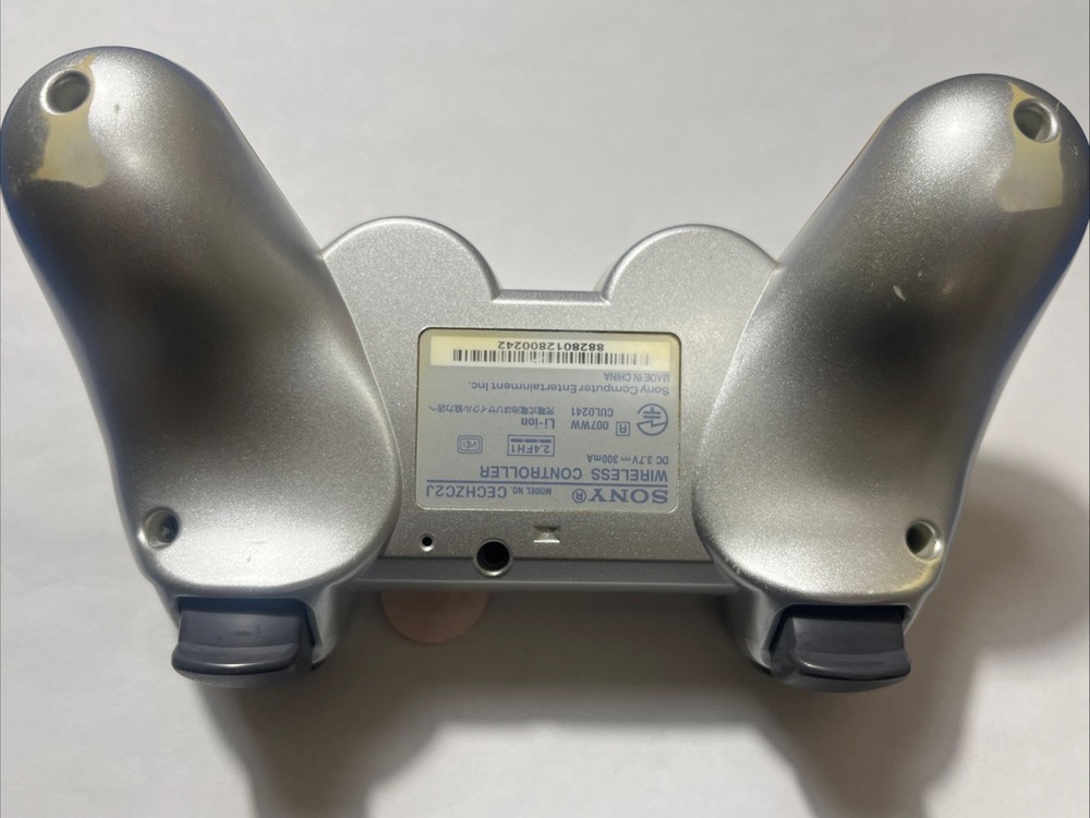 Sony PS3 DualShock 3 Controller Silver OEM - Tested - Cosmetic Wear