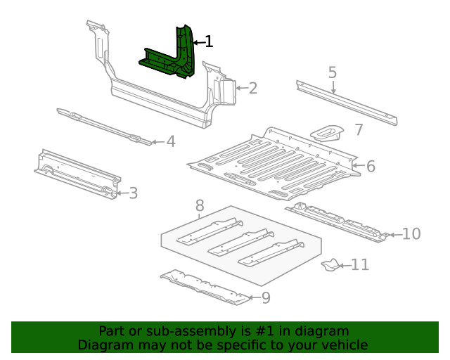 Genuine GM Tail Lamp Panel 19121625