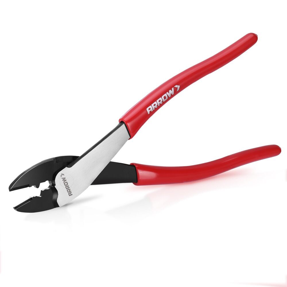ARROW 9.5" Wire Crimper/Cutter Wire Crimping Tools Plier w/Thick Dip-Grip Handle