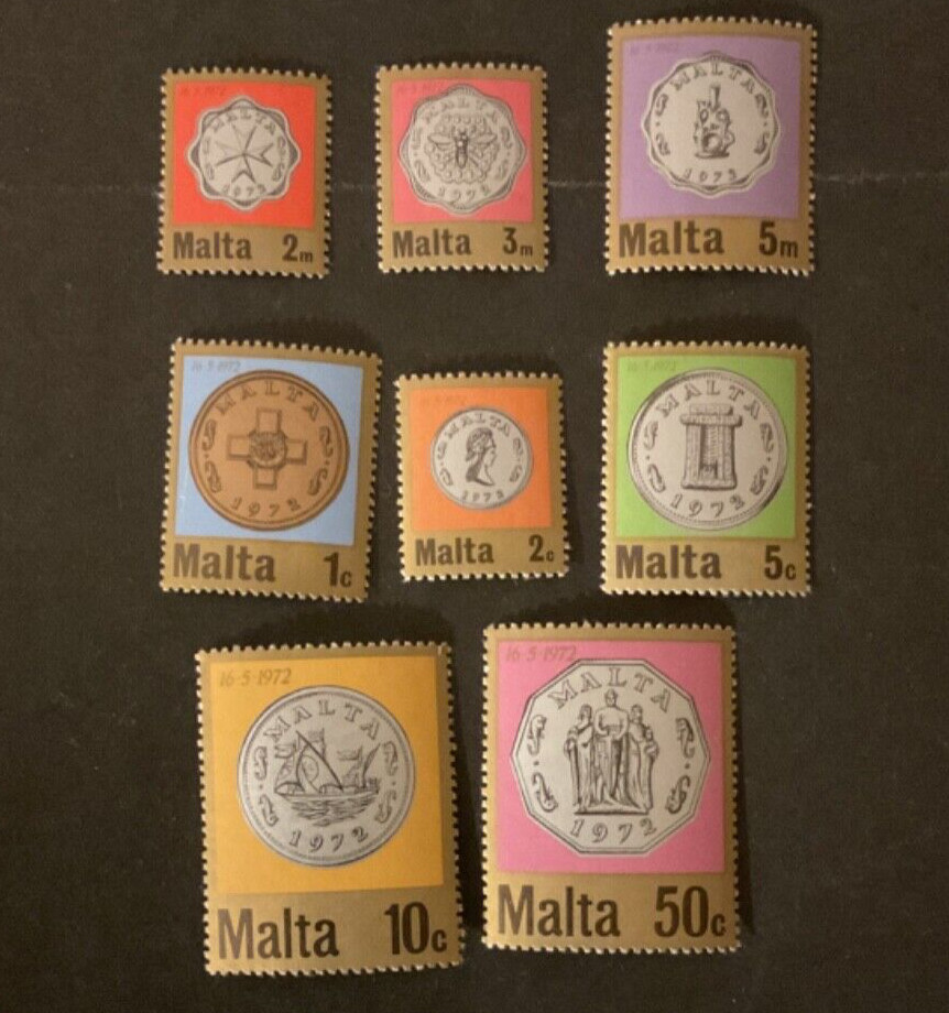 Malta Scott #439-46 never hinged