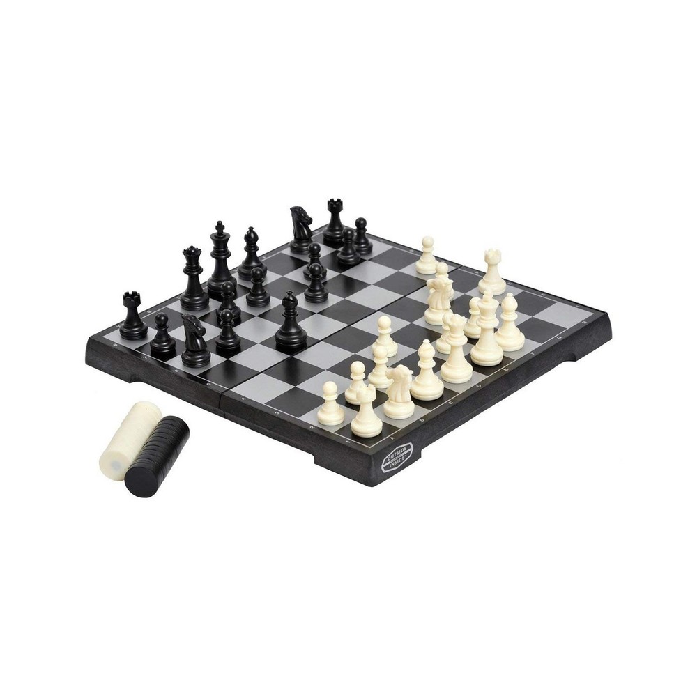 Outside Inside Backpack Chess and Checkers, Compact, Foldable, Magn... Fast Ship