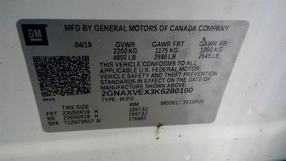 EQUINOX 2019 Air Shutter 12817892