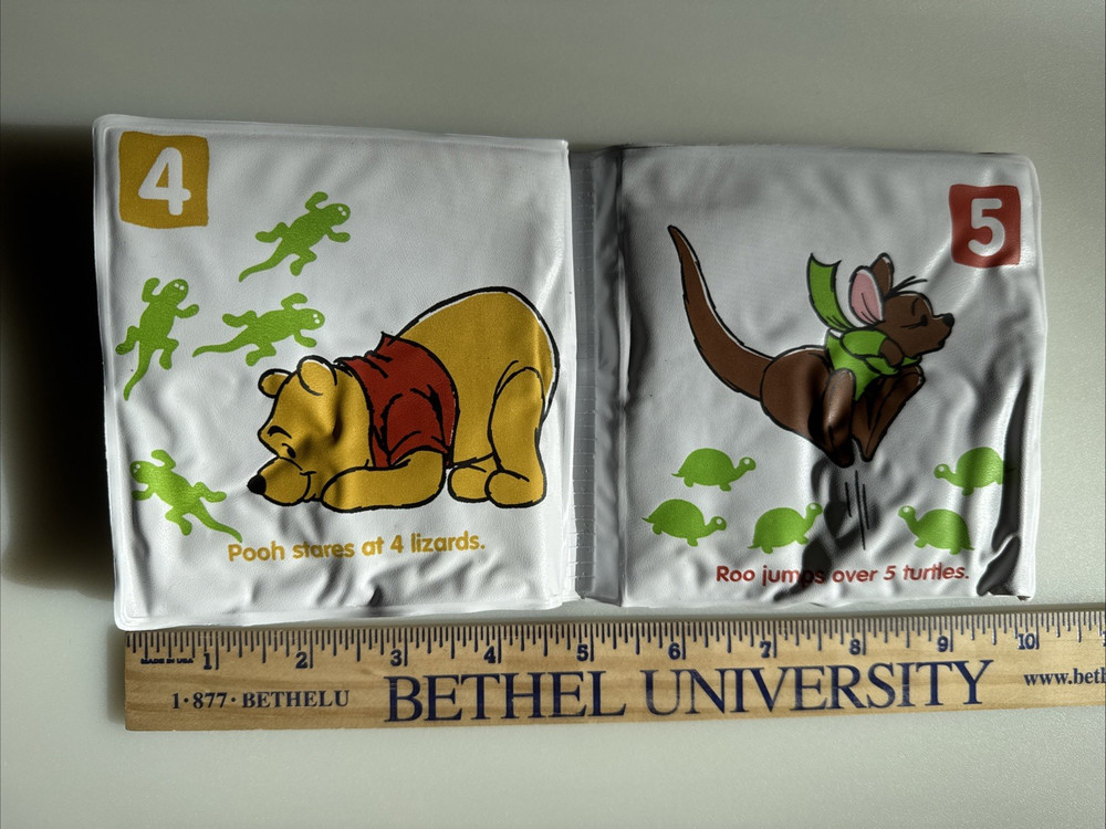 Winnie The Pooh's First Numbers Soft Bath Book Plastic