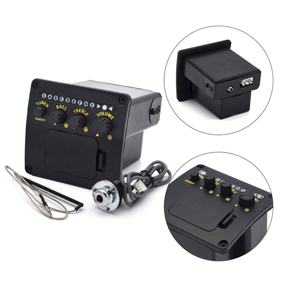 Guitar Pickup Tuner Accessories Equalizer System Exquisite Lightweight Preamp