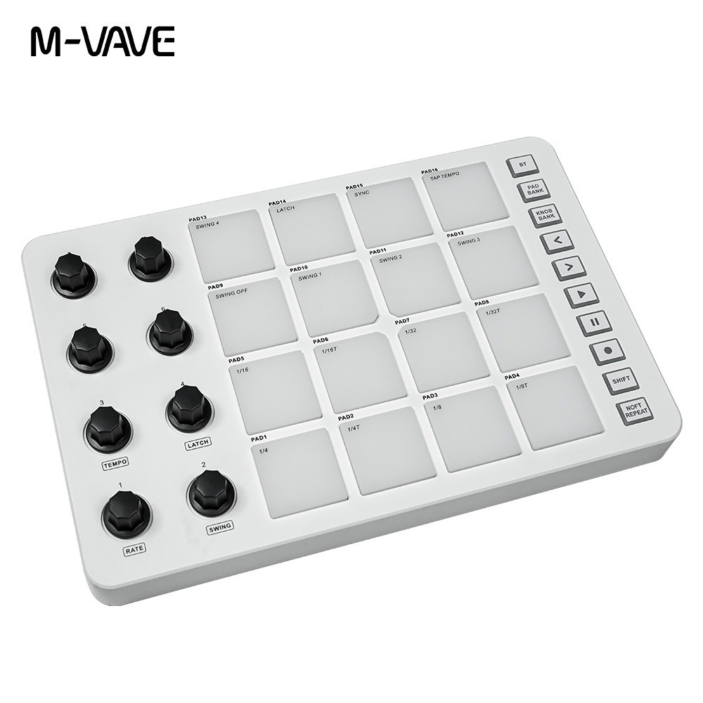M-VAVE SMC-PAD LaunchPad USB-C and portable design Wireless MIDI Controller
