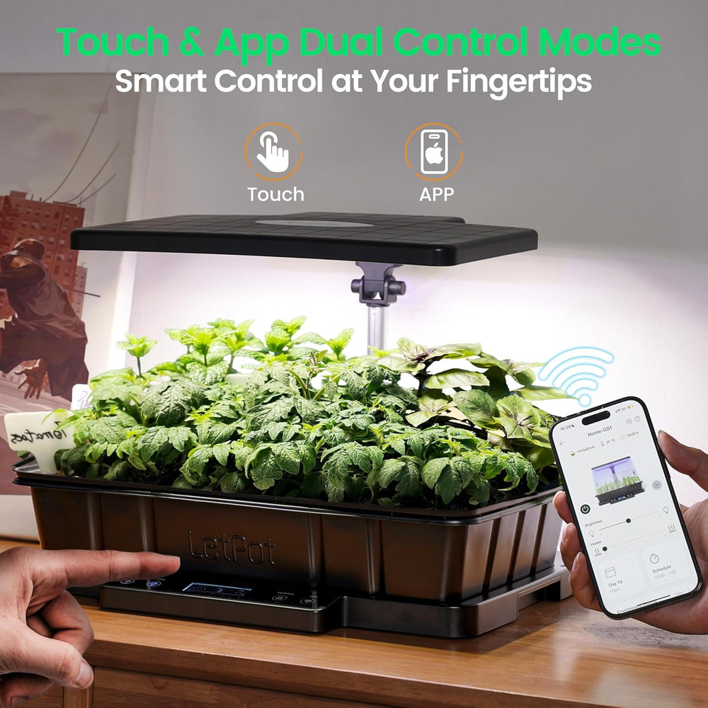 Smart Seed Starter Kit with LED Light, Humidity Dome & App Control