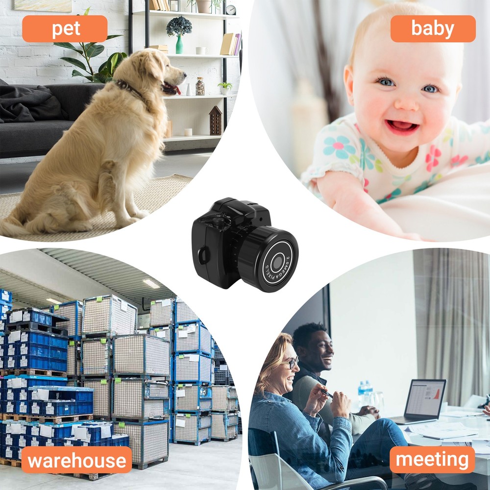 Tiny Camera Video Audio Recorder Webcam Y2000 Camcorder Small Security5782