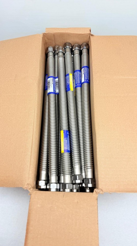 Water Heater Conector SWB00-18N, 3/4 FIP X 3/4 FIP X 18" Box Of 25 Brasscraft