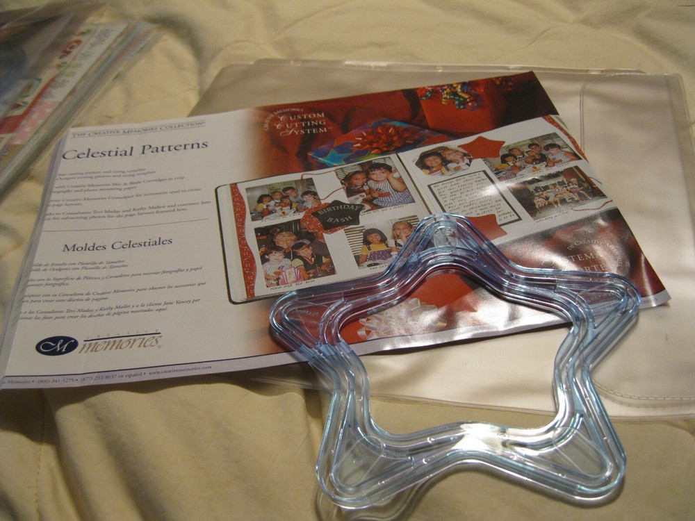 Creative Memories Celestial Pattern one Large Star Cutting Pattern  only