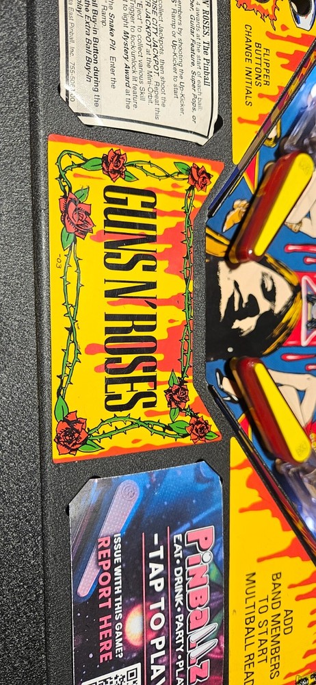 Guns N Roses Pinball by Data East