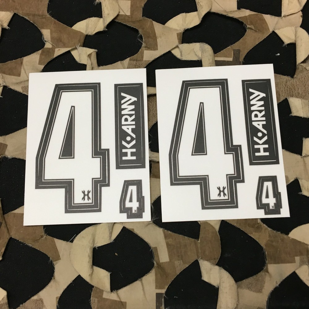 NEW HK Army Number Sticker Pack - 4