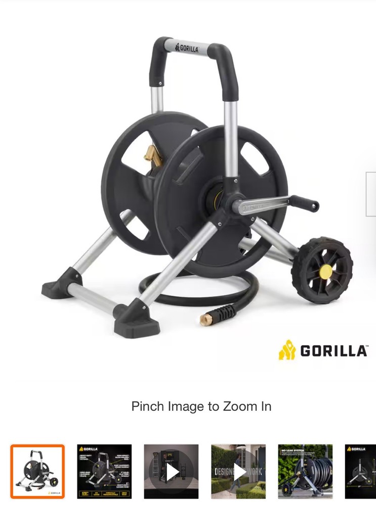 175 Ft. Aluminum Zero Rust Mobile Hose Reel