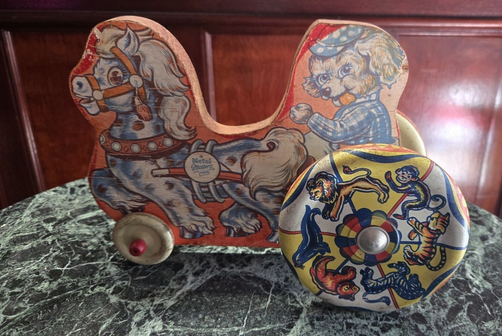 Vintage Metal Masters Pull Toy