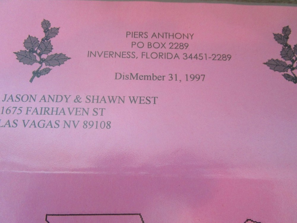 Signed Science Fiction Letters