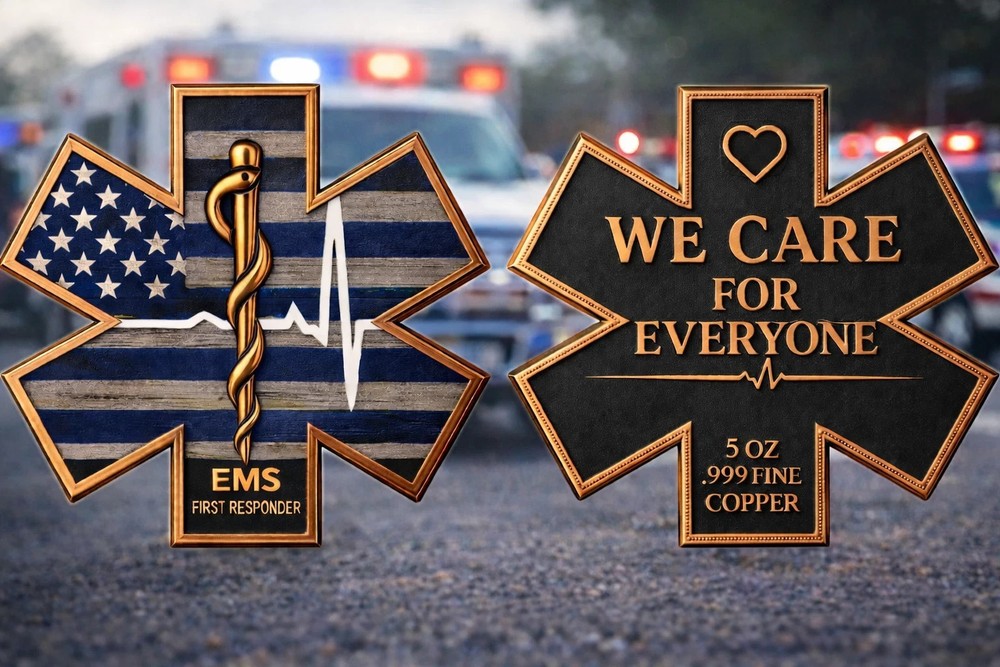 EMS First Responder 5 Oz Copper in STACKABLE Capsule - LOW SERIALS!
