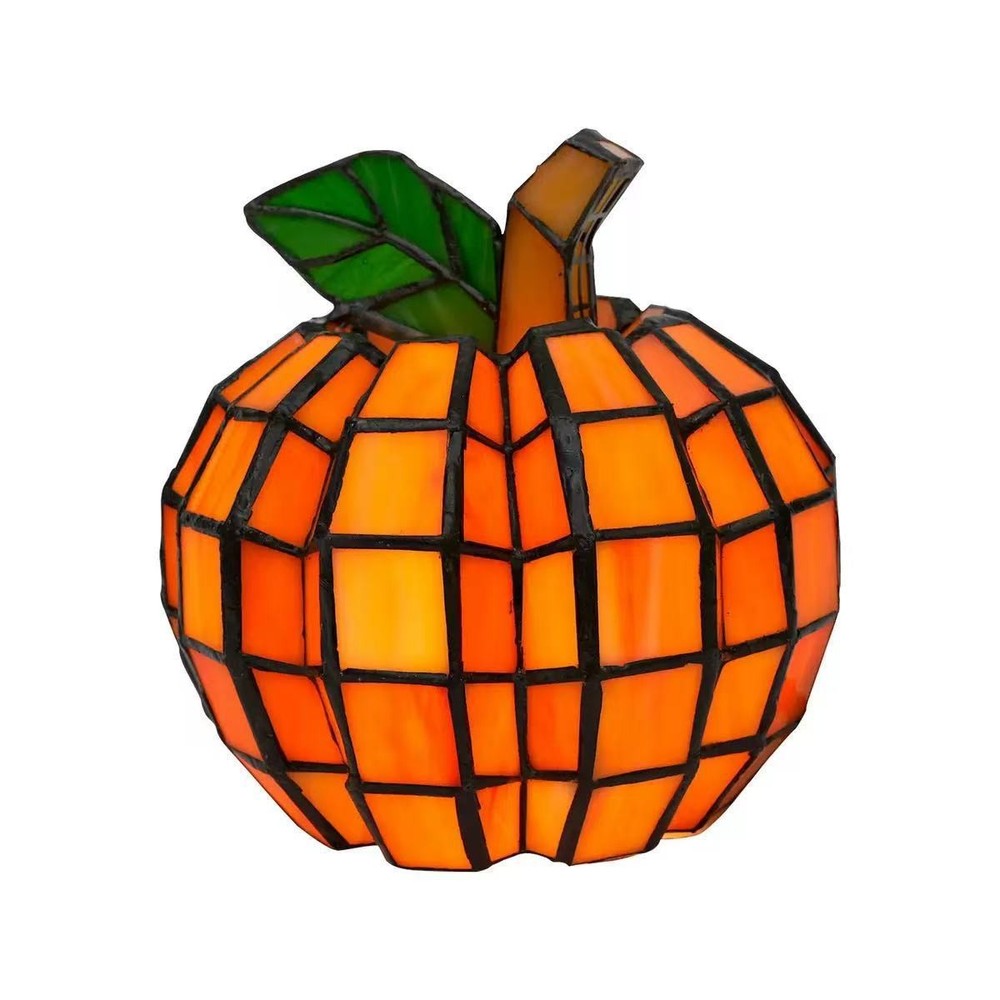 New Pumpkin colored Glass Strong Light Apple Light