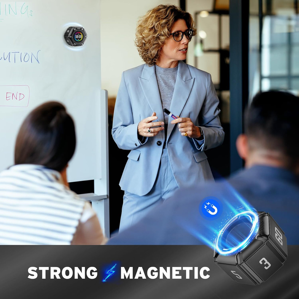 Jack Pomodoro Timer - Productivity Cube, Visual Focus Timer, Mute & Vibration &