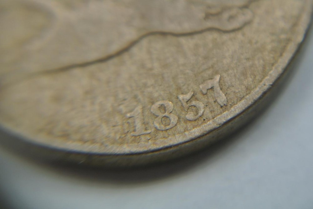 1857 Flying Eagle One Cent, Fine Condition - C2230