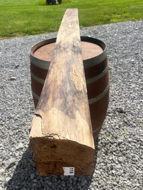 118 Fireplace Mantle Beam 72"x6"x6" Solid, Rustic, Salvage