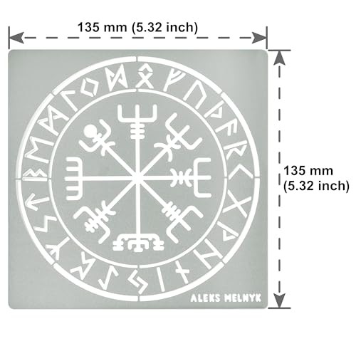 Celtic Compass, Runes 134x134mm (0.3mm)