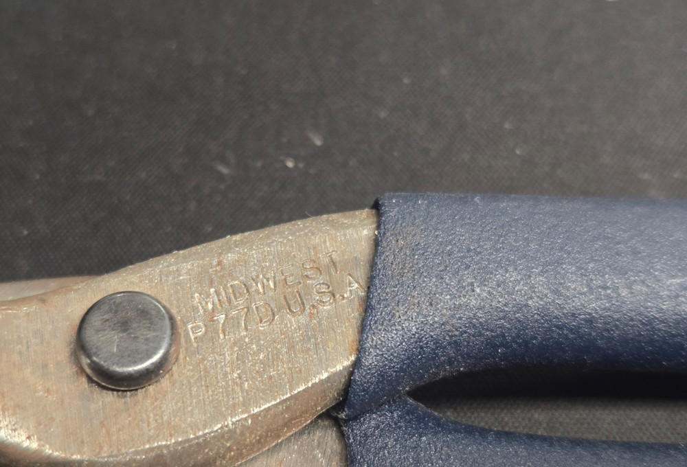 Vintage Midwest Tool P77D Snips USA