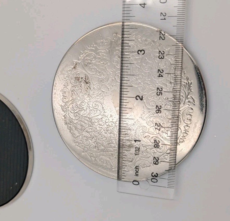Vintage Set of 4 Silver-Plated Coasters