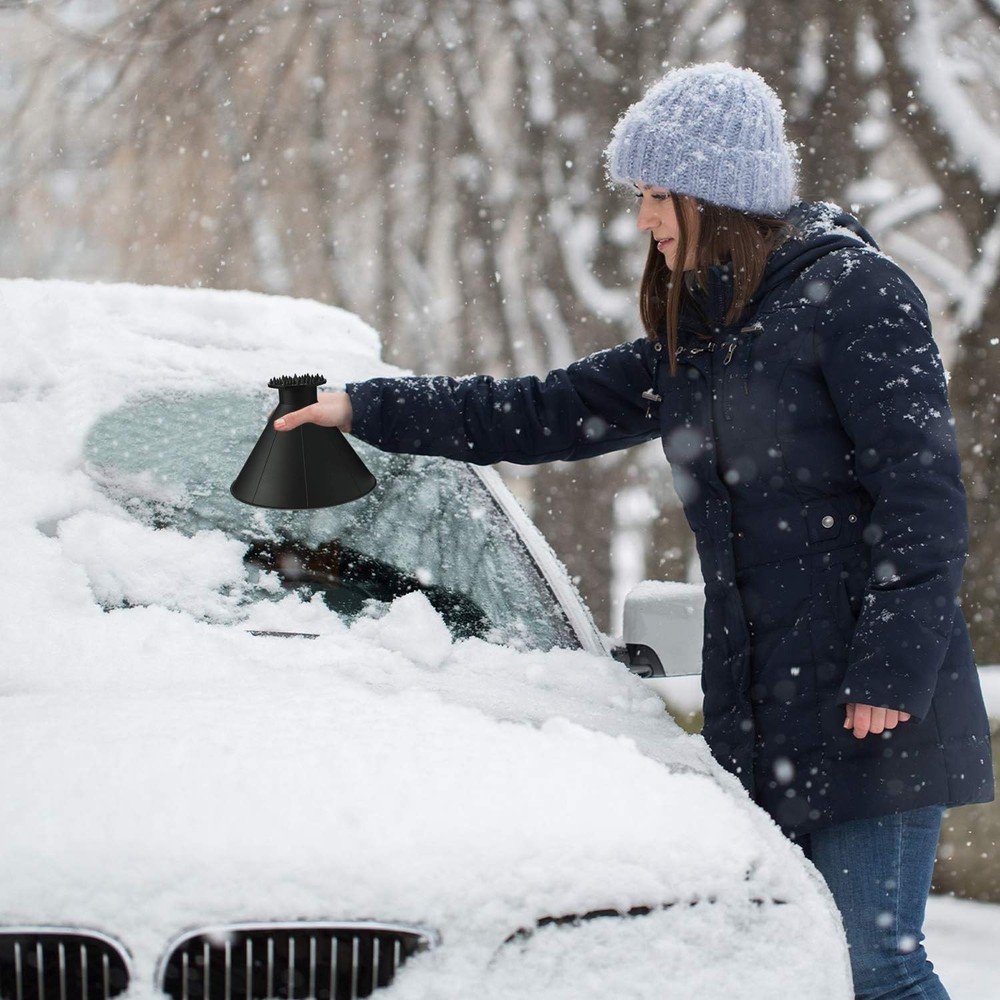 2 Pack Magical Ice Scrapers for Windshield - Effortless Snow Removal Tools