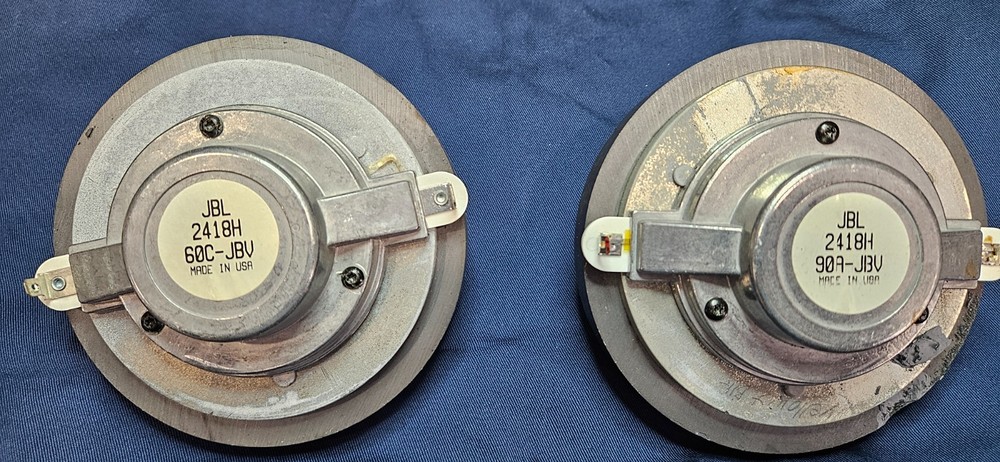 Genuine JBL 2418H High Frequency Drivers,  TESTED